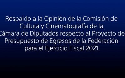 Respaldo a la Opinión de la Comisión de Cultura y Cinematografía